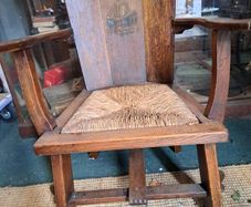 vintage Arts @Crafts Oak Arm Chair