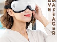 main image for ad 180 Degree Foldable Wireless Electric Eye Massager with Heat, Air Compression Bluetooth Music