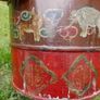 Antique Hand Made Hand Painted Wood Bucket Image 4