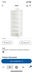 Ikea hanging storage