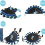 38 Trampoline for Kid Noise-Free Trampolines with Adjustable Foam Handle and Safety Padded Cover Foldable Toddler Bouncer Indoor & Outdoor Bungee Rebounder Trampoline for Child Play and Exercise Image 5