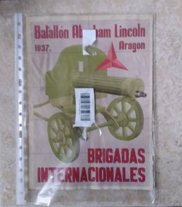 Spanish Civil War Uncut Ration Coupon Sheet - Abraham Lincoln Brigade