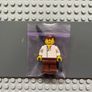 lego Star Wars sw0015 Han Solo minifigure- White Shirt without Wrinkles, Brown Legs Image 3