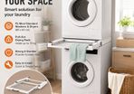 Washing Machine and Tumble Dryer Stacking Kit with Pull-Out Drying Rack