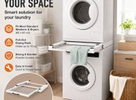 main image for ad Washing Machine and Tumble Dryer Stacking Kit with Pull-Out Drying Rack