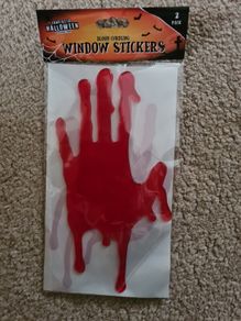 Blood Curdling Hands Window Stickers (2 Pack)