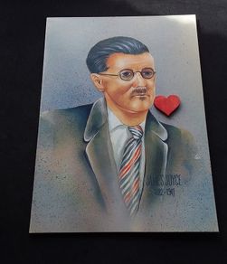 Ireland : Irish Writers Note Card , James Joyce , ( 1882 - 1941) - A John Hinde Publication