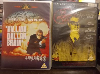 The Ipcress File & The Billion Dollar Brain DVD Bundle Michael Caine Harry Palmer Spy Thrillers