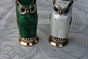 David Anderson Mid Century Sterling Silver Enamel Salt and Pepper