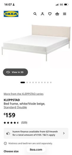ikea Bed frame Standard Double