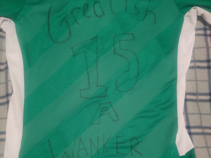 Ireland jersey (with added message!)