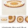 Vintage round rug Image 7