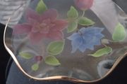 Vintage small 1950s glass serving dish