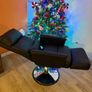 Reclining Beauty Salon Chair - Adjustable Hydraulic Bed Table Spa Facial Couch with 360 degrees Swivel for Pedicure and Massaging Image 2