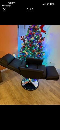 Reclining Beauty Salon Chair - Adjustable Hydraulic Bed Table Spa Facial Couch with 360 degrees Swivel for Pedicure and Massaging