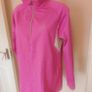Azzurri Sport ladies  pink 1/4 zip fleece size XL UK18 EU46 Postage included Image 2