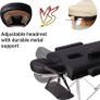 Portable Massage Bed Table - 3-Section Aluminum Foldable Beauty Couch for Reiki Therapy Treatment Salon Healing - Metal Headrest Support/with Carry Bag (FREE POSTAGE) Image 2