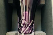 waterford lismore colour amethyst 8in flared vase
