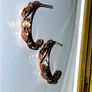 Vintage Hallmarked 9ct Gold Harrods Hoop Earrings Image 3