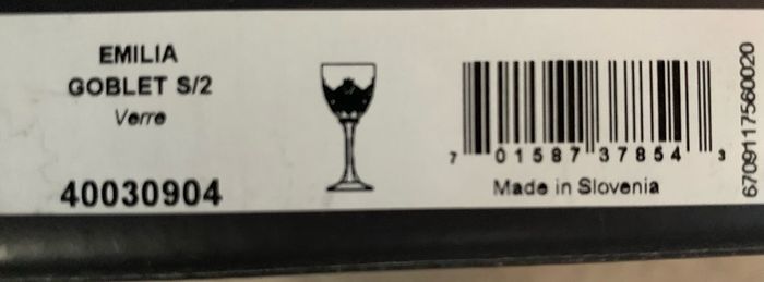 Waterford Crystal Emilia Goblet Pair