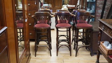 Set of 6 Vintage Bentwood Bar Stools