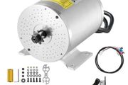 1800W Electric Brushless DC Motor Kit - 48V 4500rpm Motor with Upgraded Speed Controller and Foot Pedal Throttle Kit for Go Karts E-Bike Motorcycle Scooter DIY
