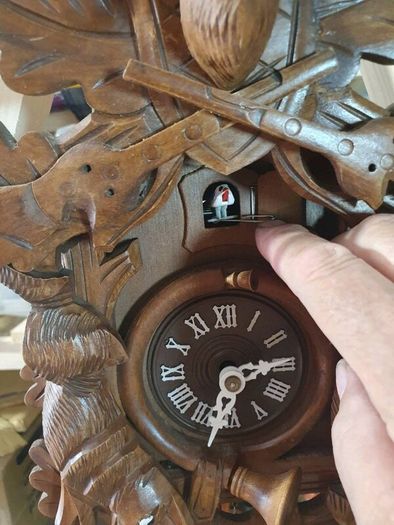 Hand carved cuckoo clock