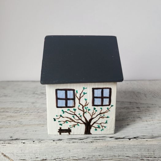 Handcrafted tiny wooden house!