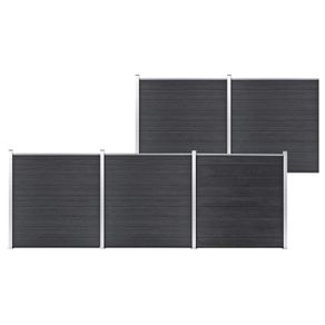 Garden Fence WPC 872x186 cm Grey