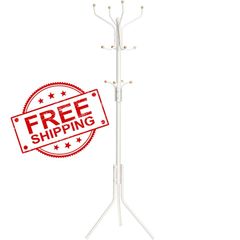 NEW SALE | Metal Coat Rack, Clothes Stand, Hat Handbag Hanger, 182 cm Tall Hall Tree