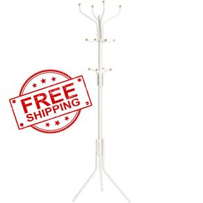 NEW SALE | Metal Coat Rack, Clothes Stand, Hat Handbag Hanger, 182 cm Tall Hall Tree