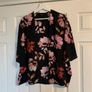 New Look Black & Pink Floral Blazer Image 8