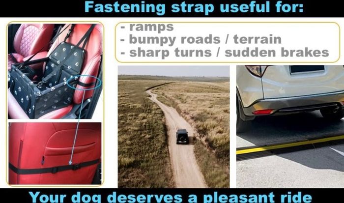 Waterproof Pet Dog Car Seat Booster Carrier with Seat Belt Harness and Headrest Strap for Puppy Cat MULTIPLE COLOURS AVAILABLE (FREE POSTAGE)