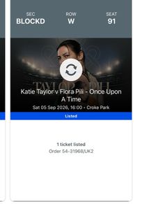 Pitch Seating Katie Taylor Tickets