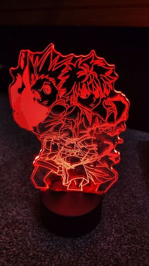 hunter x hunter anime night light display toy