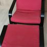 IKEA Poang Armchair and Foot Stool Image 2