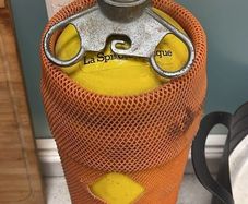 Antique scuba tank