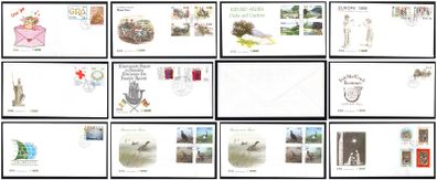 Collection 1989 Ireland Commemorative Stamps An Post First Day Cover (FDC). Collection of 11 covers.