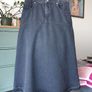 Ba&sh Denim Skirt Size Uk 8 Image 3