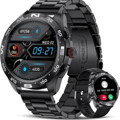 Smart Watch with Answer/Make Calls, 2022 1.32'' HD Touch Screen Fitness Tracker with Heart Rate Sleep Monitor 20 Sports Modes IP68 Waterproof Pedometer,Bluetooth Men's Smart Watches for Android iOS AVAILABLE IN BLACK/SILVER (FREE POSTAGE)
