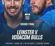 2x PREMIUM section seats URC Final Leinster V Vodacom Bulls