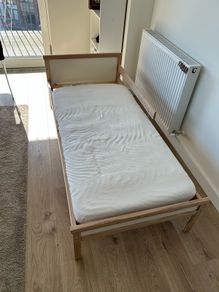 Ikea Sniglar kids bed frame with mattress