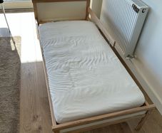 Ikea Sniglar kids bed frame with mattress