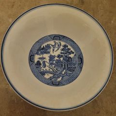 Vintage arklow willow pattern bowls x 6