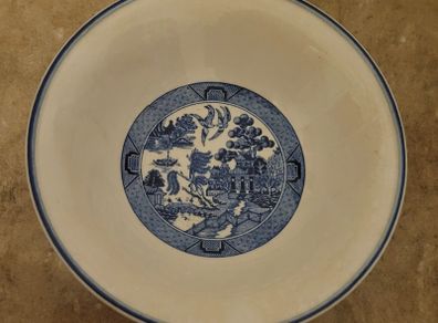 Vintage arklow willow pattern bowls x 6
