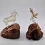 glass wood sculpture  by Warren Hooper 83" Image 6