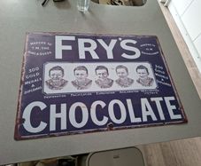 Frys Chocolate Metal Sign