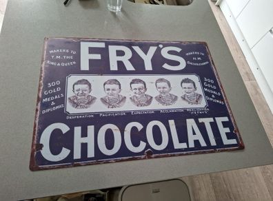 Frys Chocolate Metal Sign