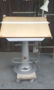 Antique Drawing Draftsman architectural drawing table Nike Eskiltuna of Paris France