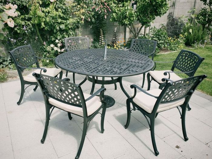Garden table and chairs